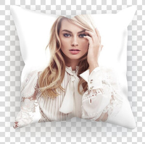 Margot Robbie ﻿sublimation Cushion Cover Class   Margot Robbie  HD Png Download