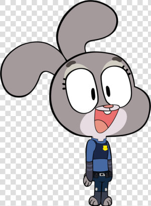 Judy Hopps Gumball Style By Megarainbowdash2000   Gumball Megarainbowdash2000  HD Png Download