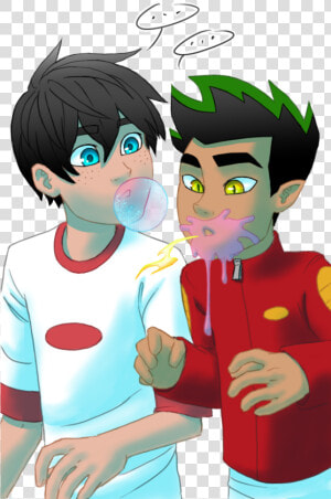 Jake And Danny Jake Long  American Dragon  Disney Channel    Danny Phantom Secret Trio  HD Png Download