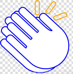 Clapping Hands Drawing Easy  HD Png Download