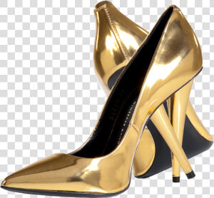 Gold Shoes Png   Gold High Heels Png  Transparent Png