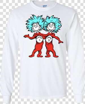 Thing 1 And Thing 2 Long Sleeve   Dr Seuss Thing 1 Thing 2  HD Png Download