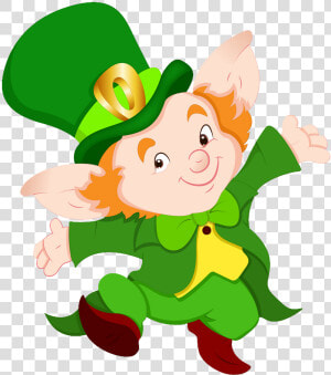 Leprechaun Elf Irish People Clip Art   St Patrick  39 s Day Cartoon Animal  HD Png Download