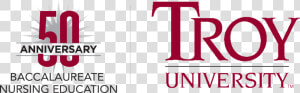 50 Years Of Nursing Badge   Troy University  HD Png Download