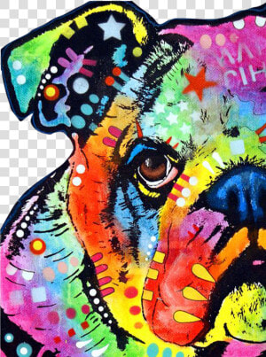 Bulldog Vector   Colorful Bulldog Artwork  HD Png Download