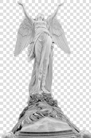 Angel  Art  And Statue Image   Statue Angel Looking Up  HD Png Download