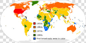 Pal Secam Ntsc Map  HD Png Download