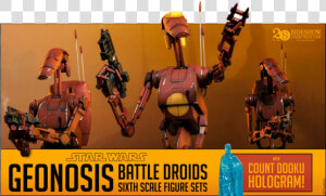 Sideshow Geonosis Battle Droids   Star Wars Geonosis Battle Droid  HD Png Download