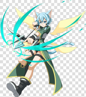 Png Free Sao Drawing Epic   Sinon Sao Cat Anime  Transparent Png