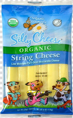 Organic String Cheese Low Moisture Part skim Mozzarella   Duck  HD Png Download