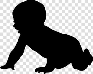 Infant Mental Health Child Clip Art Crawling   Baby Crawling Silhouette Png  Transparent Png