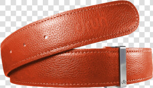 Orange Full Grain Texture Leather Belt   Belt  HD Png Download