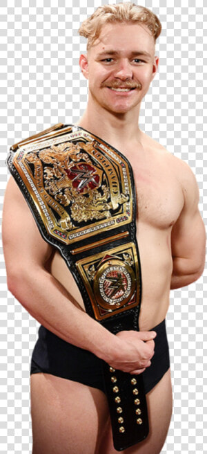 Tyler Bate With Wwe Championship   Tyler Bate Wwe Uk Champion  HD Png Download