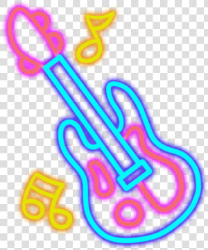  music  neon  neonlight  lighting  cute  colorful  musicnotes   Transparent Neon Music Notes Png  Png Download