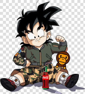 Dragon Ball Supreme Bape Goku Goten Gohan Vegeta Accessories   Gohan Bape  HD Png Download