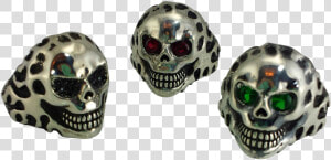 Sinister Grin Skull Biker Ring With Oxidized Silver   Skull  HD Png Download