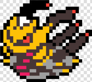 Shiny Giratina Pixel Art  HD Png Download