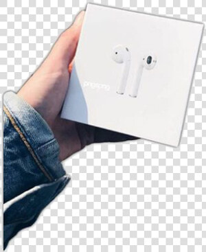  airpods  hand  niche  png   Paper  Transparent Png