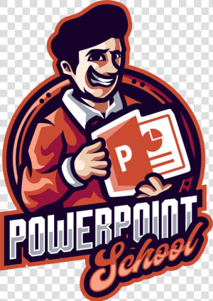 Microsoft Powerpoint   Transparent Cartoons   Powerpoint School Logo  HD Png Download