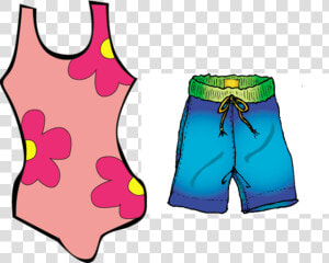 Swimsuit Clipart Swimming Clothes   Swim Trunks Clip Art  HD Png Download