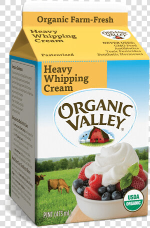 Organic Valley Heavy Whipping Cream  HD Png Download