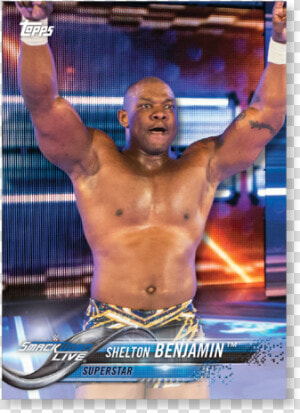 2018 Topps Wwe Shelton Benjamin Base Poster   Barechested  HD Png Download