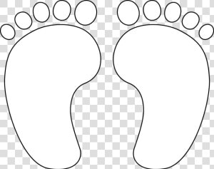 Baby Footprint Template   Baby Feet Printable  HD Png Download