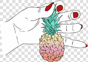  tumblr  hands  piña   Tumbrl De Pinas  HD Png Download