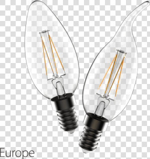 B35 ba35 Led Filament Candle Light   Incandescent Light Bulb  HD Png Download