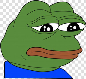 Pepe Frog Rana Triste   Sad Frog Meme  HD Png Download