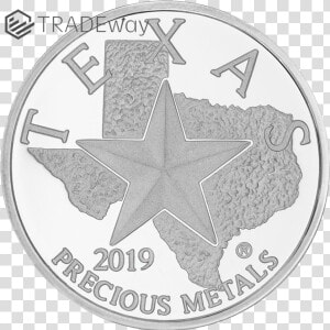 Tw 2019 Texas Silver Round Obverse  HD Png Download