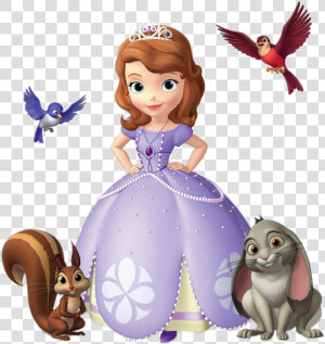 Sofia The First With Animal Friends   Sofia The 1st Png  Transparent Png