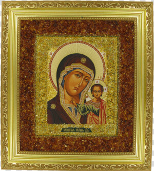 Orthodox Icon Kazan Mother Of God   Picture Frame  HD Png Download