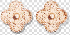 Vintage Van Cleef  amp  Arpels Pink Gold Earrings Vcarw54200   Van Cleef And Arpel Rose Gold Earrings  HD Png Download