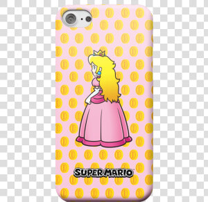 Nintendo Super Mario Princess Peach Peeking Phone Case   Mobile Phone Case  HD Png Download