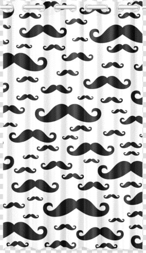 Black Handlebar Mustache   Moustache Pattern New Window   Moustache  HD Png Download