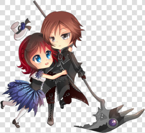 Chibi Couple Commission For Darkehlicious 02 By   Chibi Couple Commission  HD Png Download