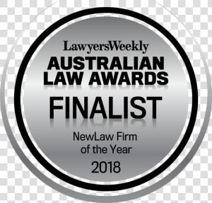 Ala 2018 Newlaw Firm   Lawyers Weekly  HD Png Download