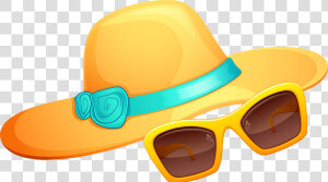 Hat And Sunglasses Summer Png   Clothes For Sunny Day  Transparent Png