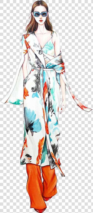 Model Watercolor Painting Illustration   Model Illustration Png  Transparent Png