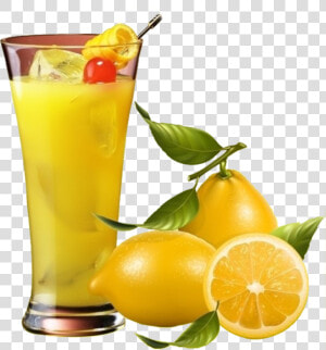 Juice Lemon Fruit Clip Art Iced Transprent   Free Clipart Zitrone  HD Png Download