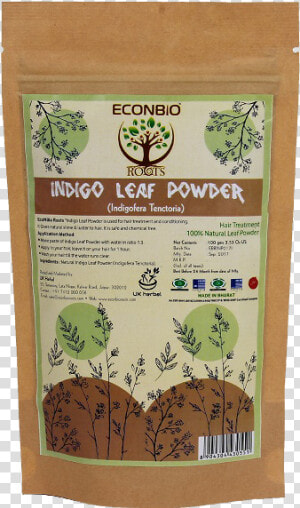 Econbio Roots Indigo Leaf Powder 100gms Title Econbio   Econbio Roots Aloe Shea Butter Soap 100 Gms  HD Png Download