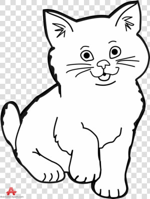 Black Cat White Kitten Clipart Collection Transparent   Clip Art Black And White Cat  HD Png Download