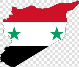 Syria Flag On Country  HD Png Download