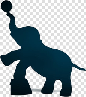 Circus Elephant Png Transparent Images   Silhouette Circus Elephant Vector  Png Download