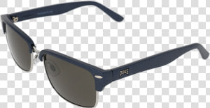 Matte Navy shiny Silver Frame Smoke Lens   Sunglasses  HD Png Download