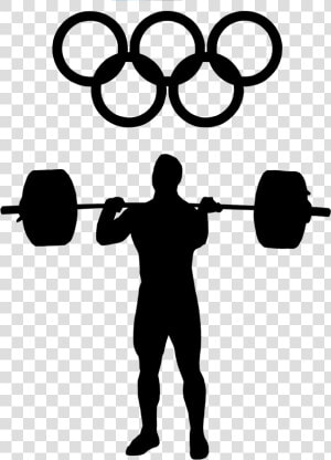 Transparent Weightlifting Clipart   Pole Vault Black And White  HD Png Download