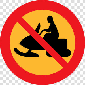 Snowmobile  Prohibited  Forbidden  Not Allowed   No Cars Clipart  HD Png Download