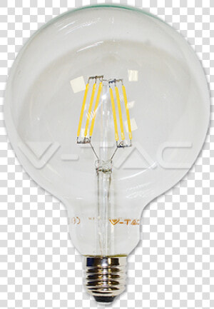 6w Filament E27 G125 Топло Бяла Светлина   Compact Fluorescent Lamp  HD Png Download