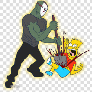 Jason Voorhees Bay Area Rapid Transit Homo Sapiens   Top Bart Simpson Sideshow Bob  HD Png Download